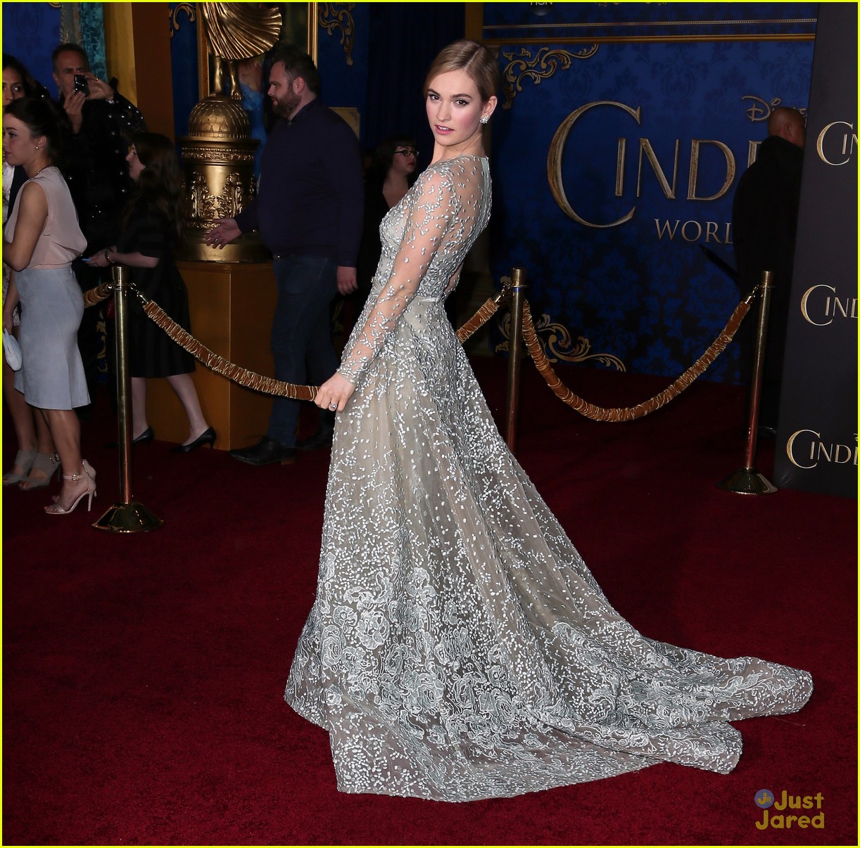 lily james cinderella premiere