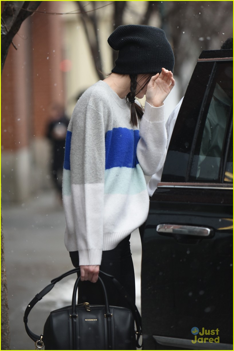 Kendall & Kylie Jenner Keep It Low-Key While Mom Kris Travels Abroad