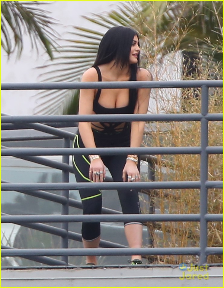 Kylie Jenner Poses for Super Sexy Bikini Shoot! kylie jenner wears black mo...