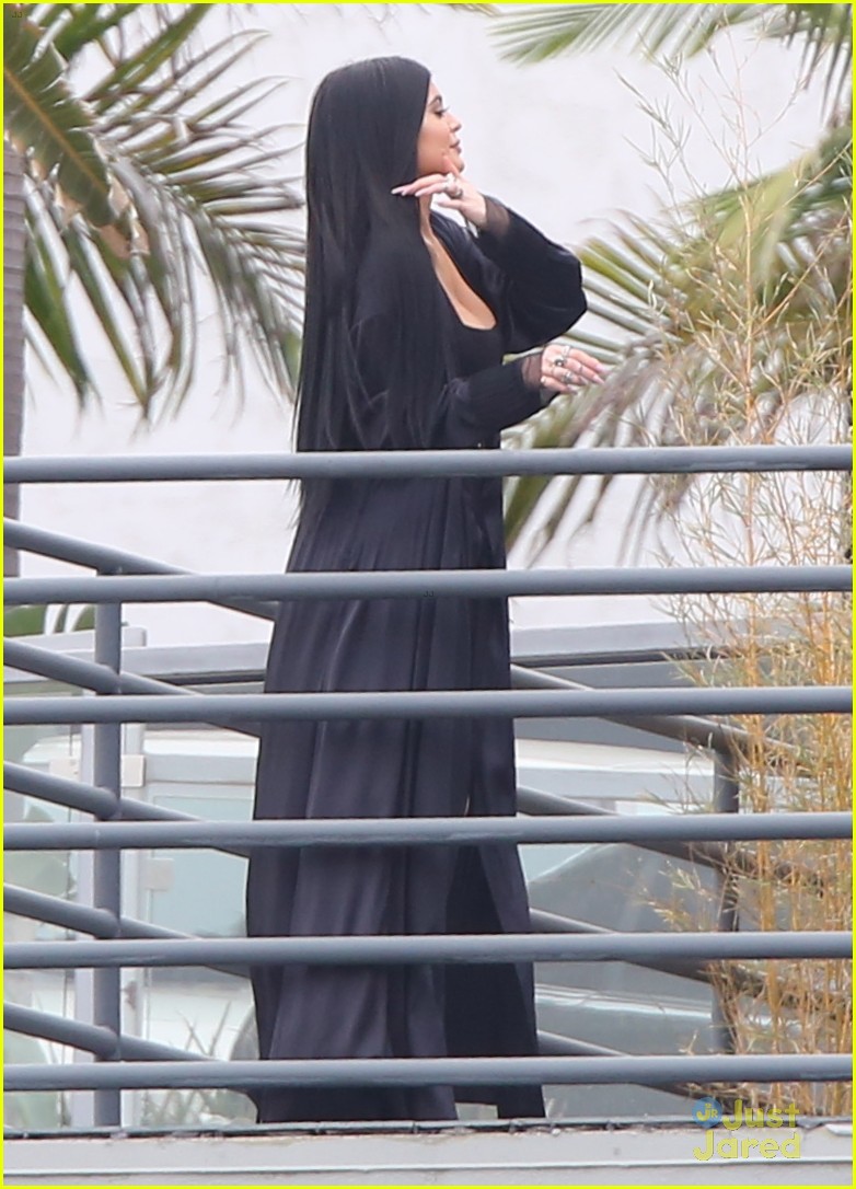 Full Sized Photo Of Kylie Jenner Wears Black Monokini For Super Sexy 