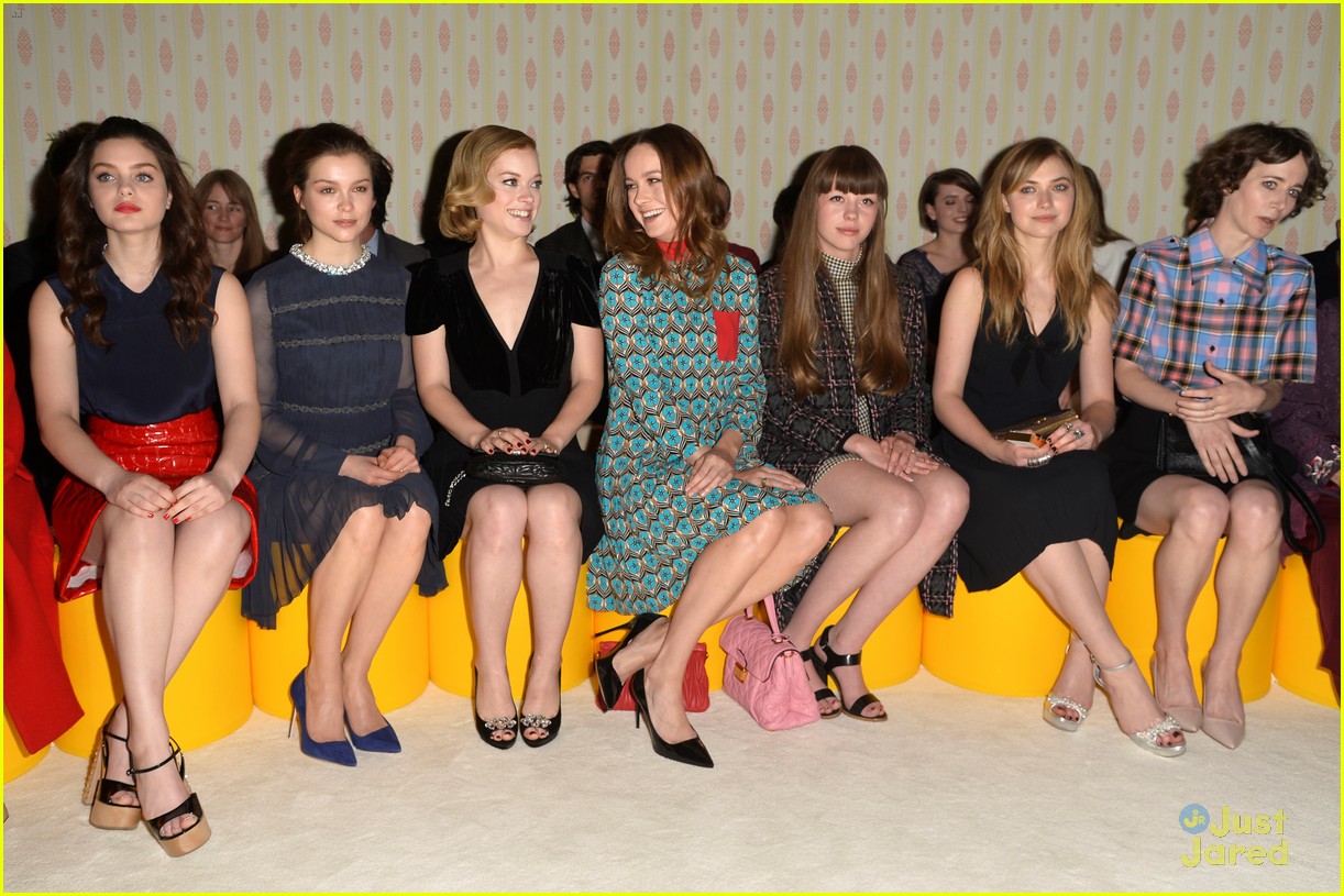 Brie Larson & Imogen Poots Bring Young Hollywood to Miu Miu Fashion