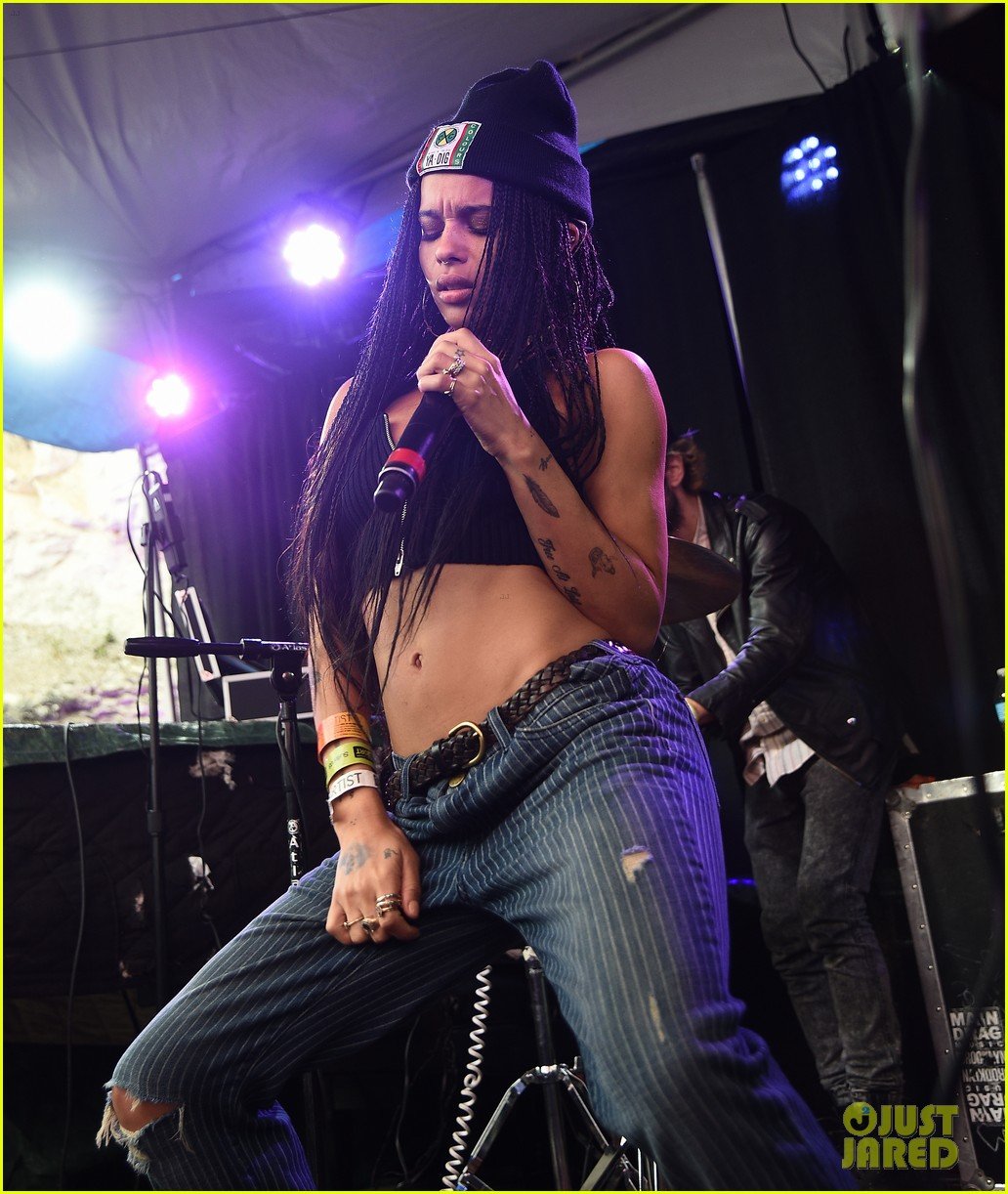 Zoe Kravitz Hits The Stage With Lolawolf At Sxsw Photo 789680 Photo Gallery Just Jared Jr