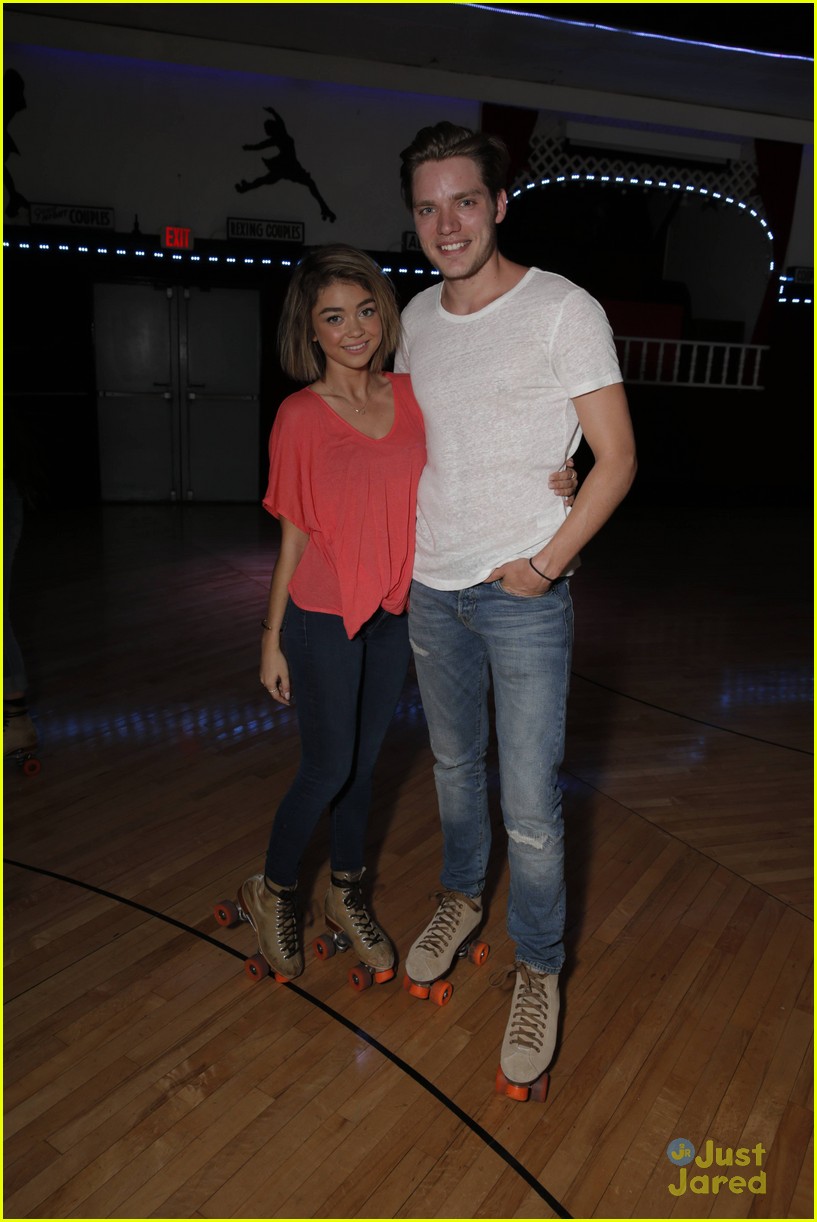 sarah hyland dominic sherwood just jared throwback thursday party 23
