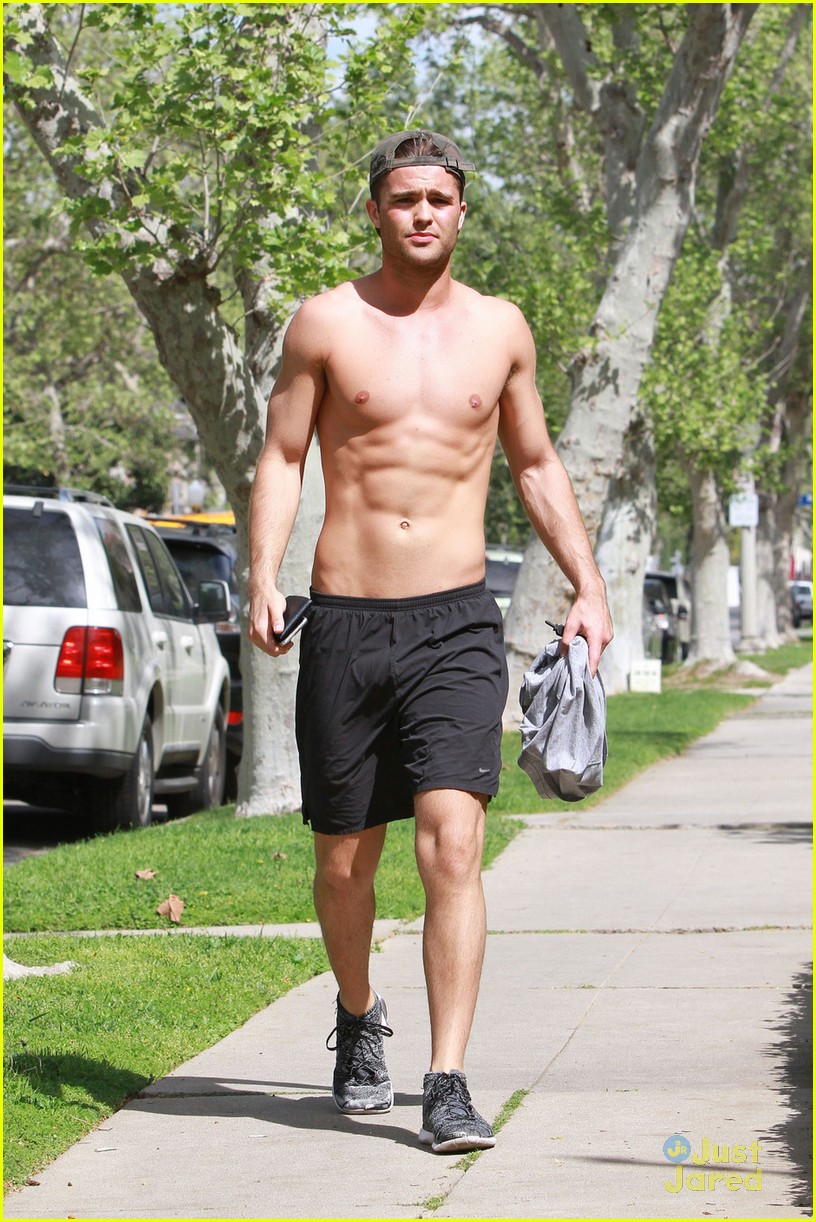 Spencer Boldman Gets In Shirtless Run Before Lab Rats Bionic Island Premiere Photo