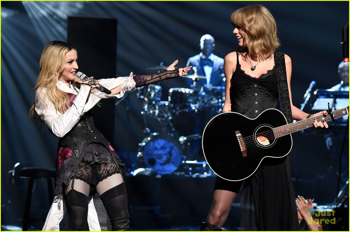 Taylor Swift and Madonna Perform in Wolford Hosiery Taylor Swift