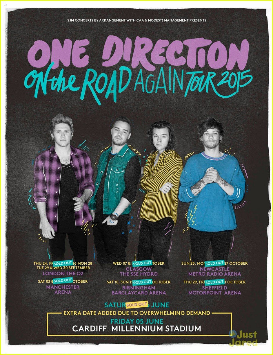 One Direction Debut New Tour Poster See It Here Photo 797559 Harry Styles Liam Payne Louis Tomlinson Niall Horan One Direction Pictures Just Jared Jr