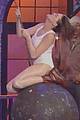 anne hathaway rides miley cyrus wrecking ball for lip sync battle 01