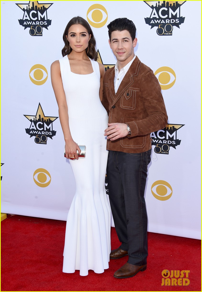 Nick Jonas & Olivia Culpo Are So Cute at the ACM Awards 2015 Photo