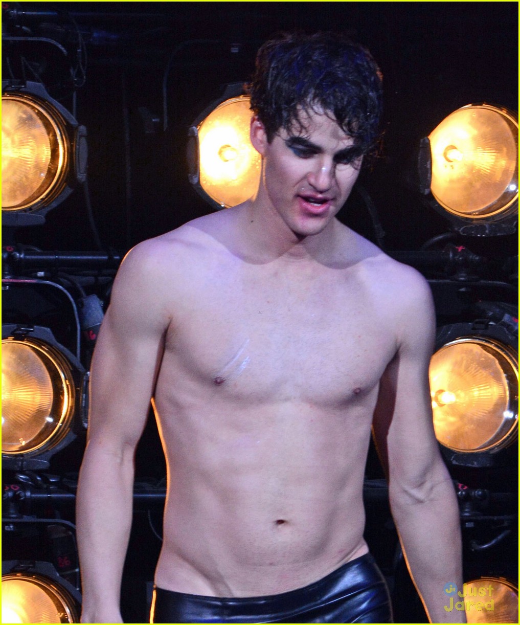 Darren Criss Goes Shirtless in Tight Shorts for Broadway's 'Hedwig ...