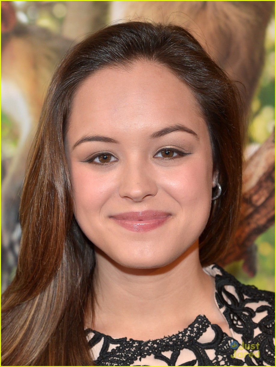 Hayley Orrantia Monkeys Around At &lsquo;Monkey Kingdom&rsquo; Premiere | Photo