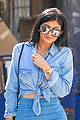 kylie jenner rocks double denim for retail therapy 22
