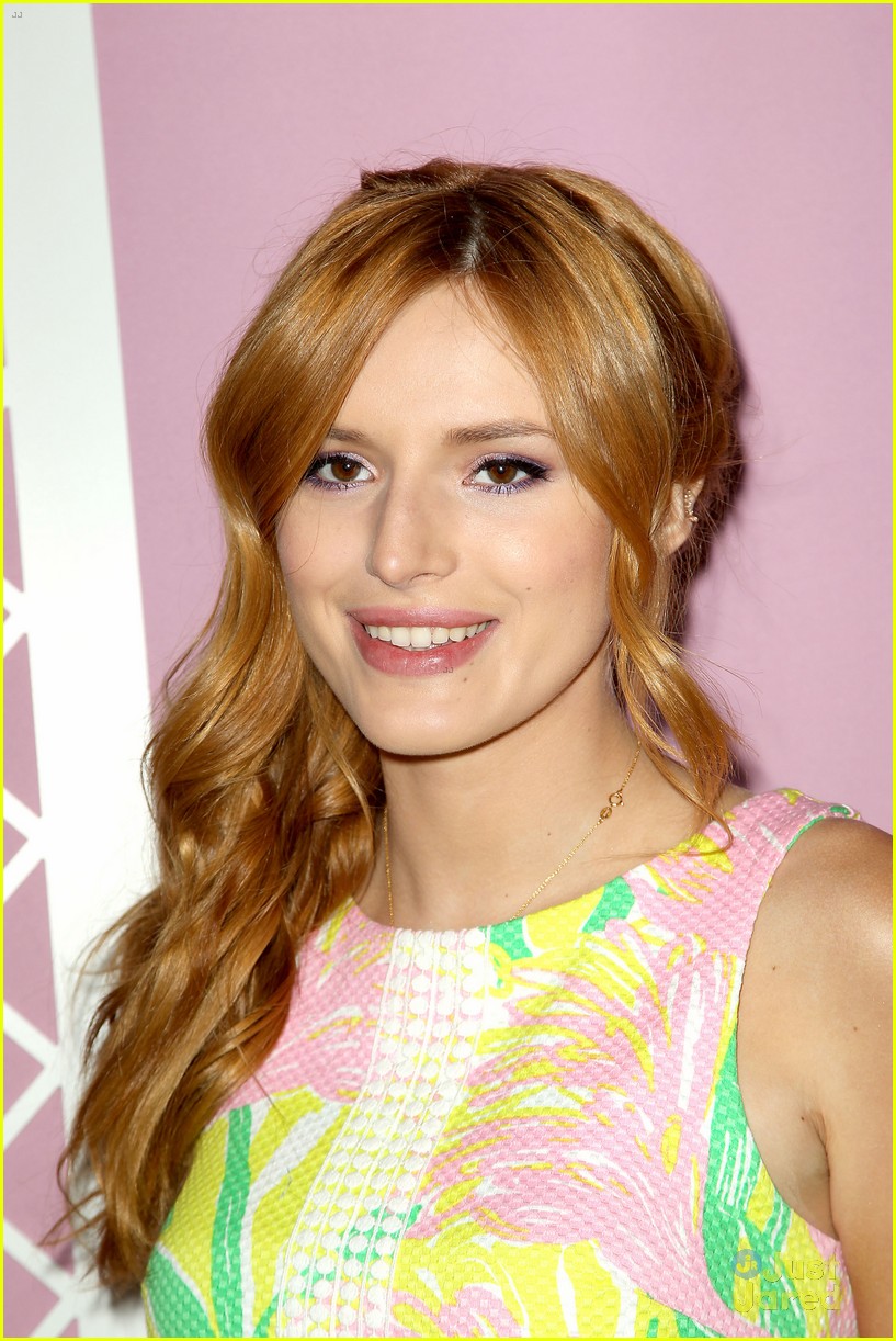 Emmy Rossum & Bella Thorne Look Chic & Colorful at Lilly Pulitzer For