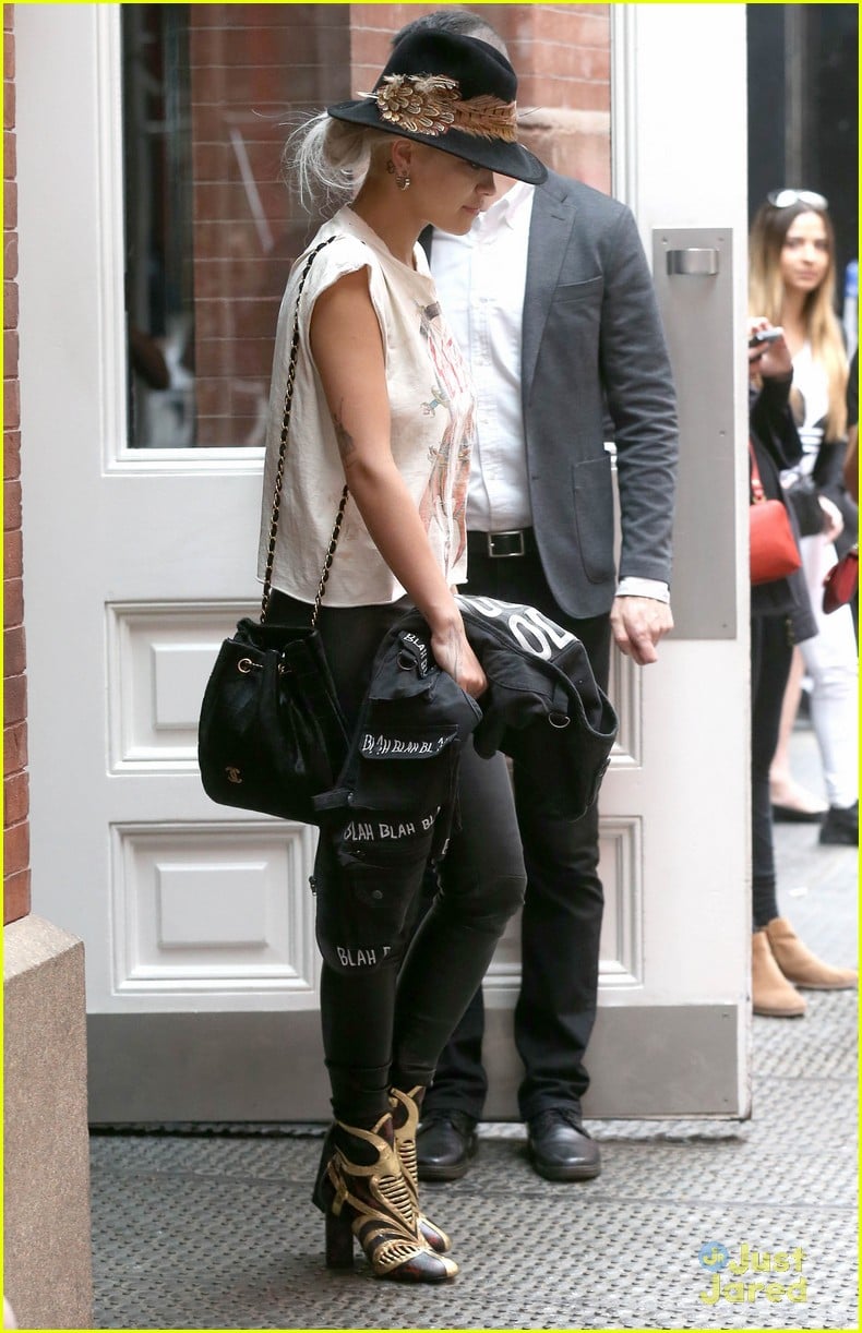 Full Sized Photo of rita ora leather pants nyc 03 | Rita Ora Hits the