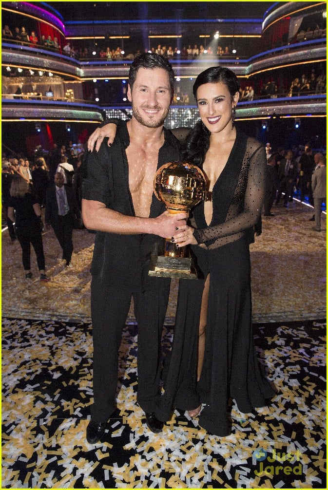 Rumer Willis & Val Chmkerkovskiy Celebrate Winning 'Dancing With The