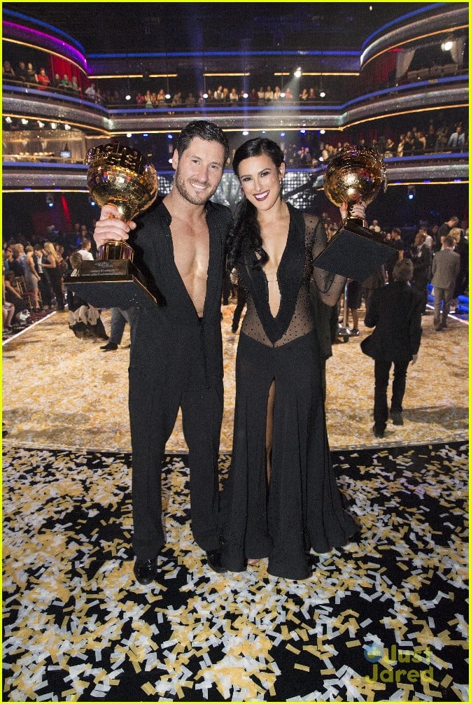 Rumer Willis & Val Chmkerkovskiy Celebrate Winning 'Dancing With The