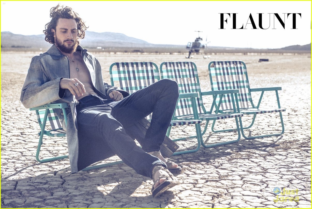 Full Sized Photo Of Aaron Taylor Johnson Goes Shirtless Flaunt 24 Avengers Aaron Taylor