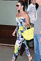 demi lovato video game coming floral jumpsuit nyc 01