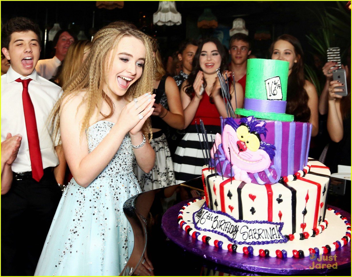 Sabrina Carpenter Throws Star-Studded 'Alice in Wonderland' Sweet 16 ...