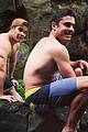 zac efron goes shirtless for waterfull jumping 03