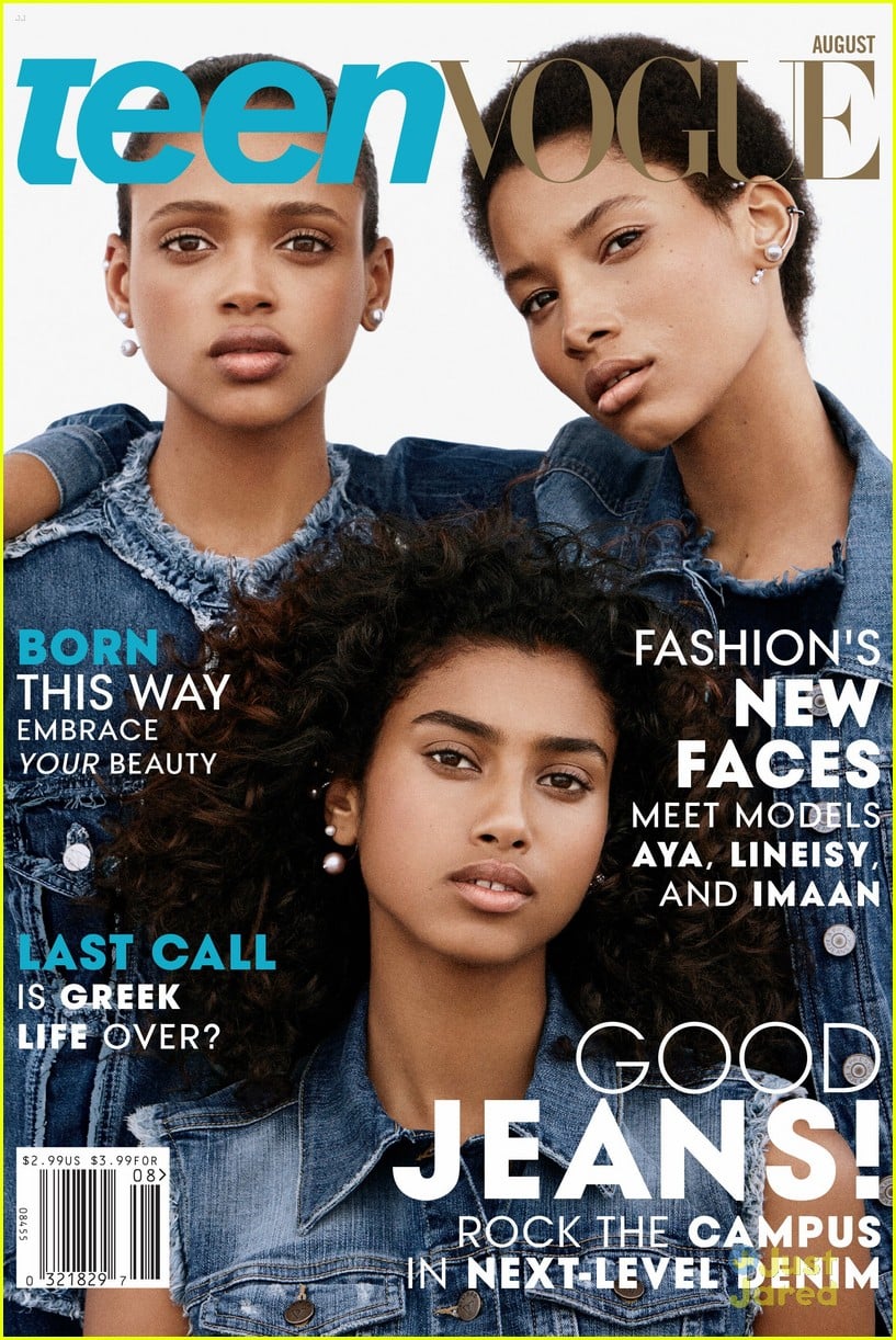 Full Sized Photo of three black models teen vogue july issue 04 | Imaan ...