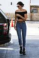 kendall jenner bares midriff in a crop top while getting gas 06
