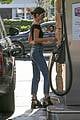kendall jenner bares midriff in a crop top while getting gas 11