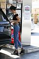 kendall jenner bares midriff in a crop top while getting gas 15