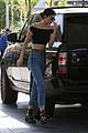 kendall jenner bares midriff in a crop top while getting gas 22
