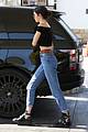 kendall jenner bares midriff in a crop top while getting gas 24