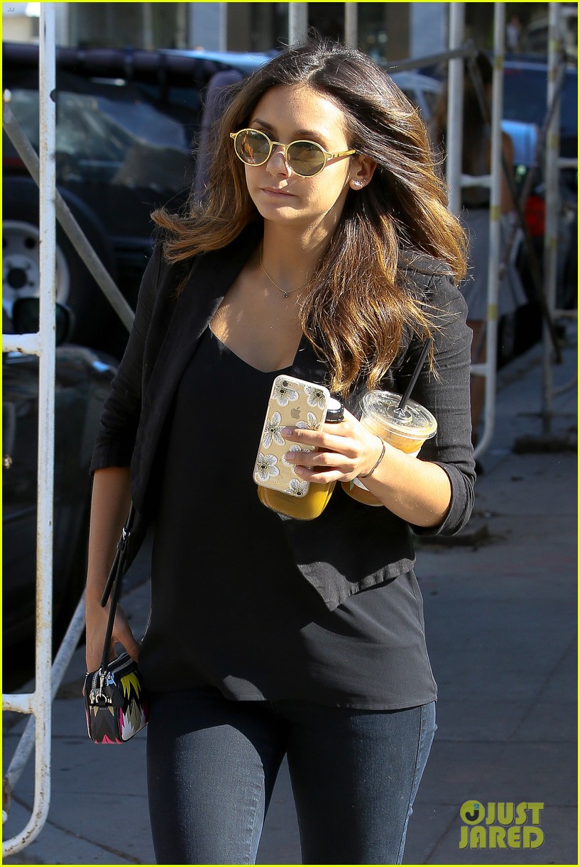 Full Sized Photo of nina dobrev coffee west hollywood 05 | Nina Dobrev