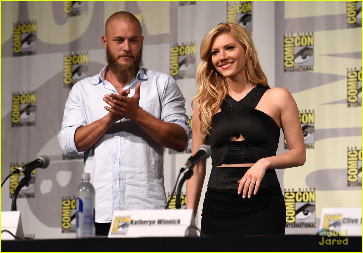 Full Sized Photo of vikings cast steps out at comic con debuts new