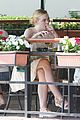 elle fanning lunch dakota hair appointment separate outings 15