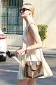 elle fanning lunch dakota hair appointment separate outings 17