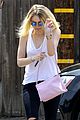 elle fanning lunch dakota hair appointment separate outings 27