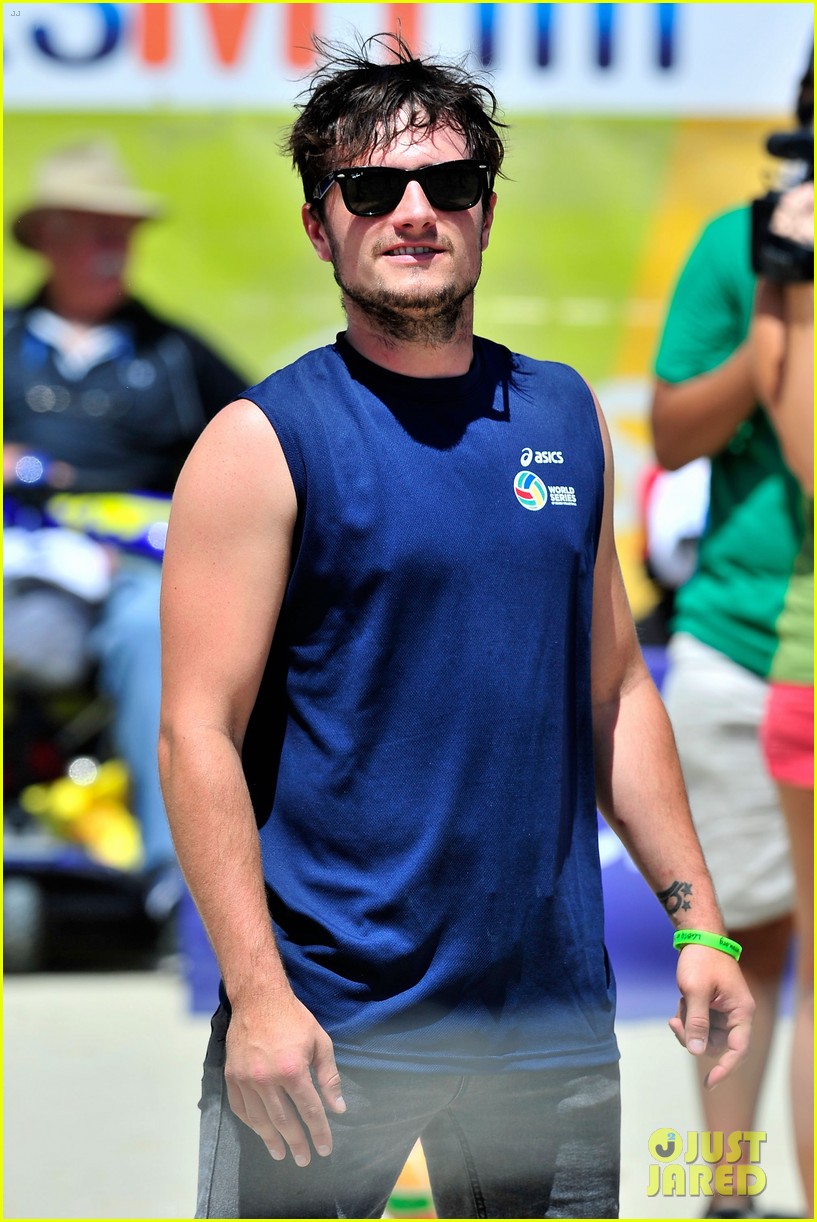 Josh Hutcherson Gets His Game On At Celebrity Charity Volleyball Match