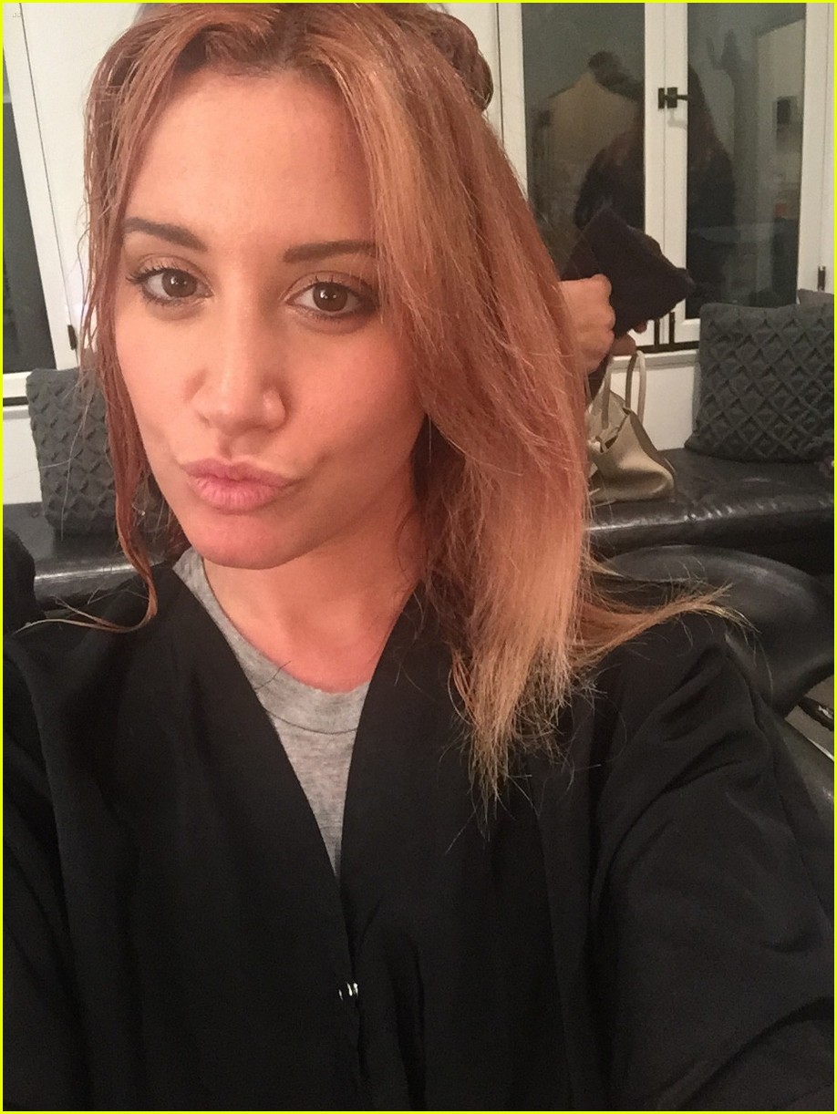 Ashley Tisdale Blogs About Hair Color Change on The Haute Mess Photo