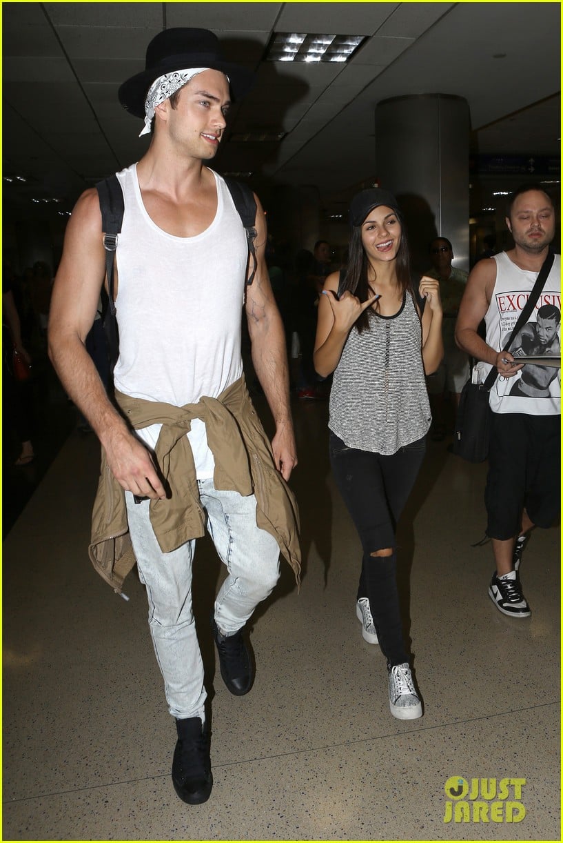 Victoria Justice & Pierson Fode Head Back To Mainland After Week in