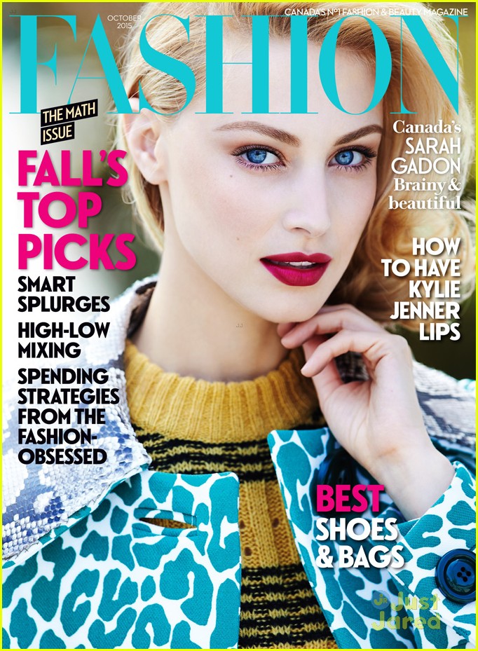 Sarah Gadon's Blue Eyes Take Center Stage On 'Fashion' Mag's October ...