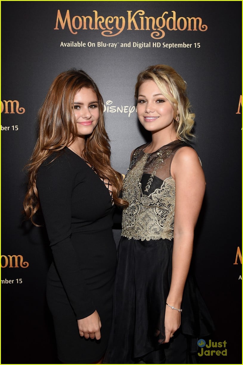 Olivia Holt Celebrates 'Monkey Kingdom' Bluray Release With Jacquie Lee