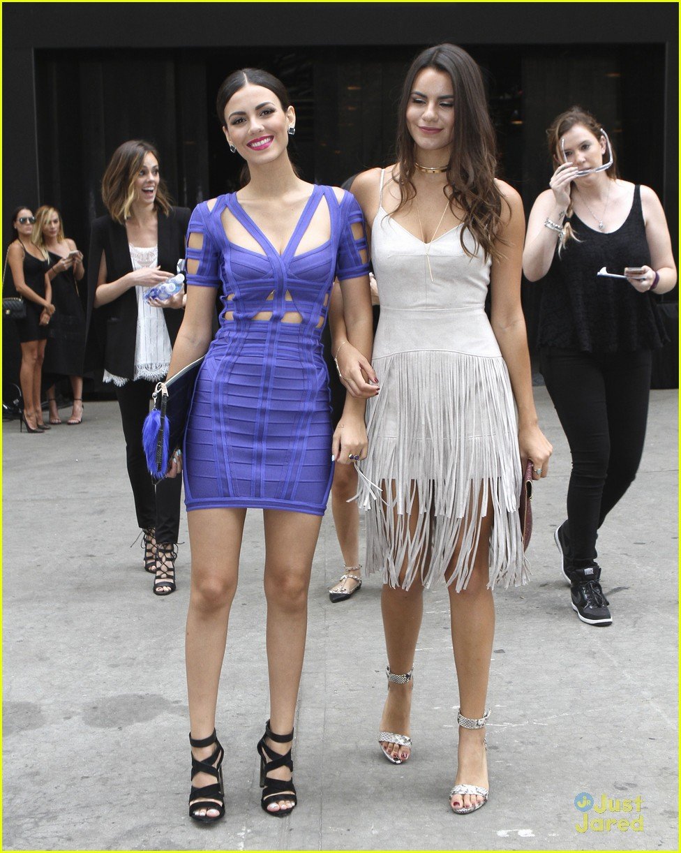 Full Sized Photo of victoria justice madison reed nyc herve leger night