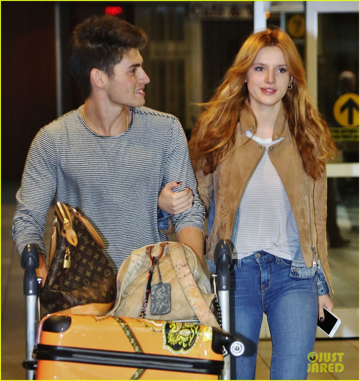 Bella Thorne & Gregg Sulkin Arrive Back in Vancouver After Her Birthday
