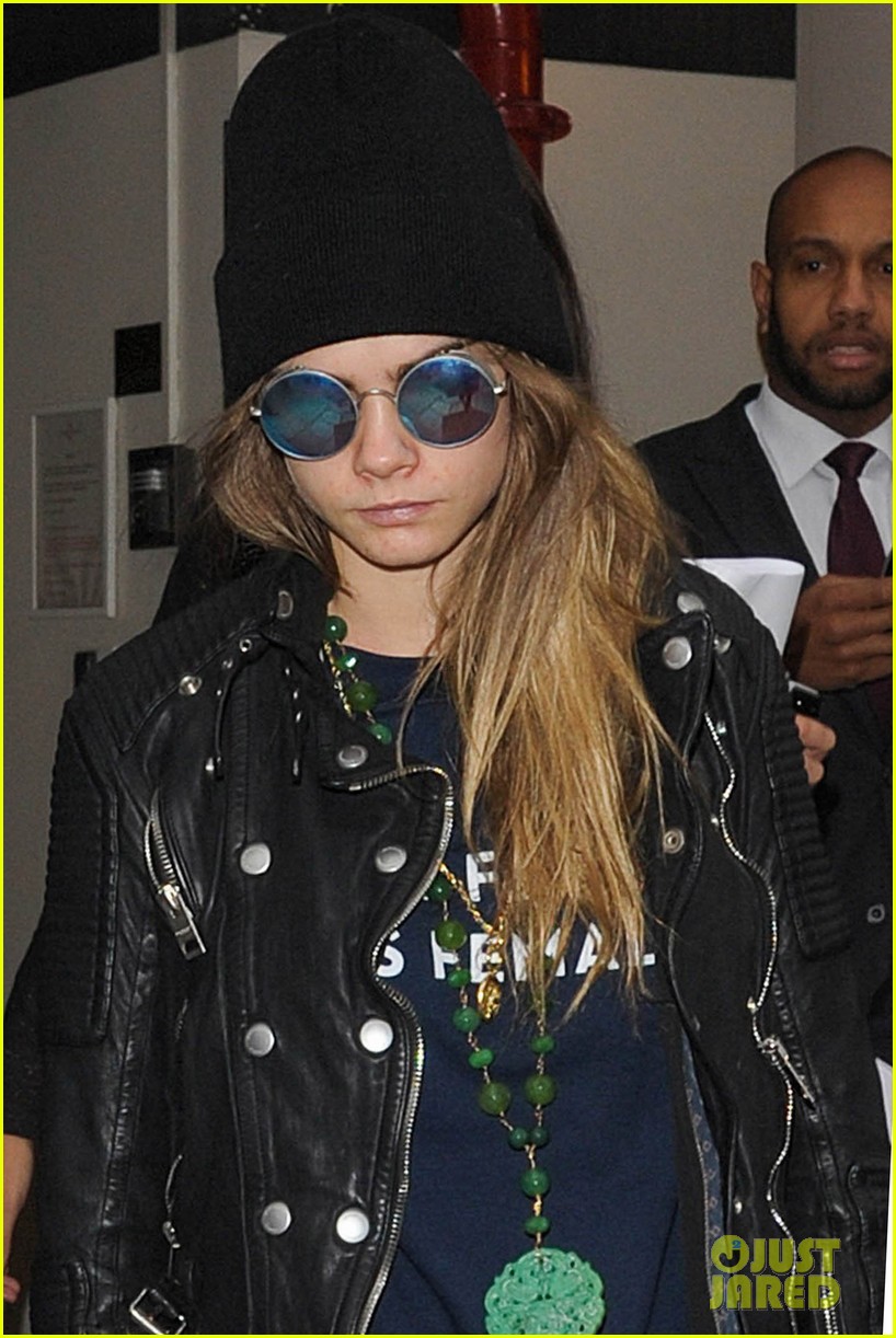 Full Sized Photo of cara delevingne road trip john green bts video 29