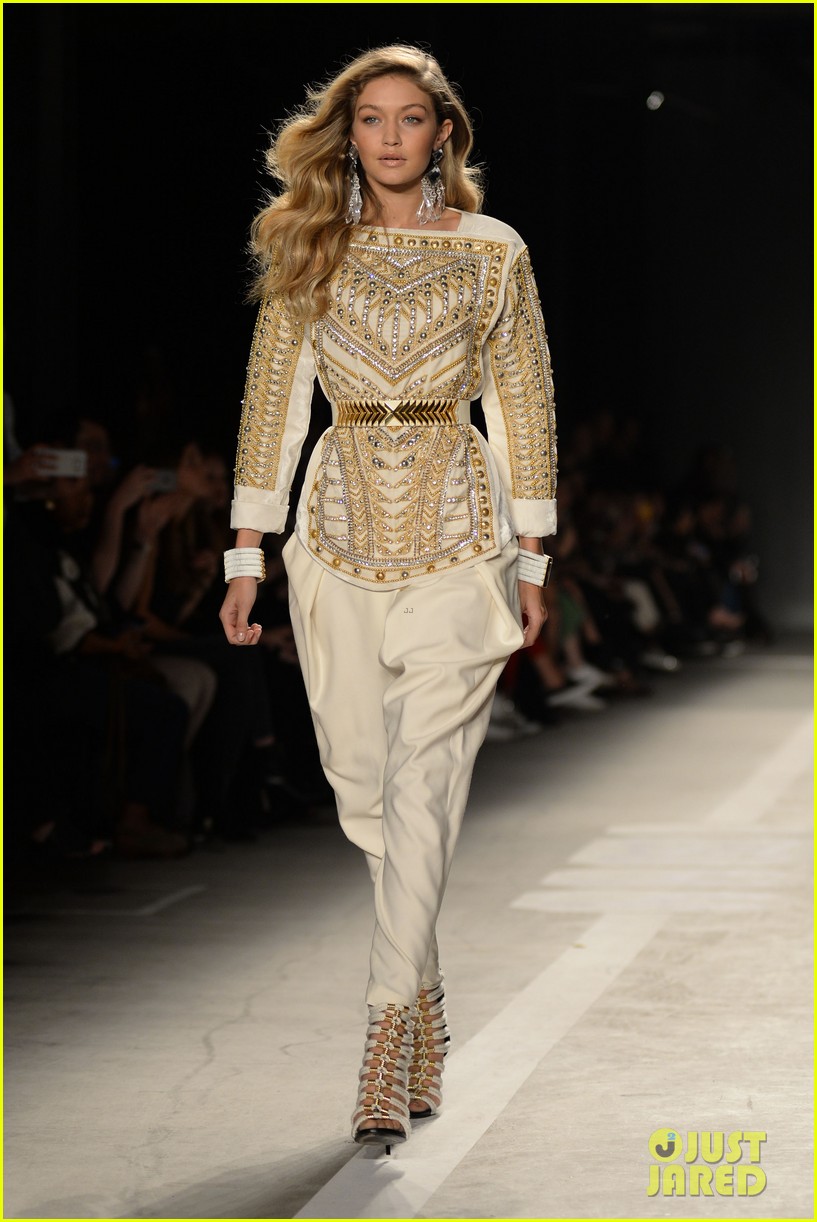 Kendall Jenner & Gigi Hadid Strut Their Stuff for Balmain x H&M