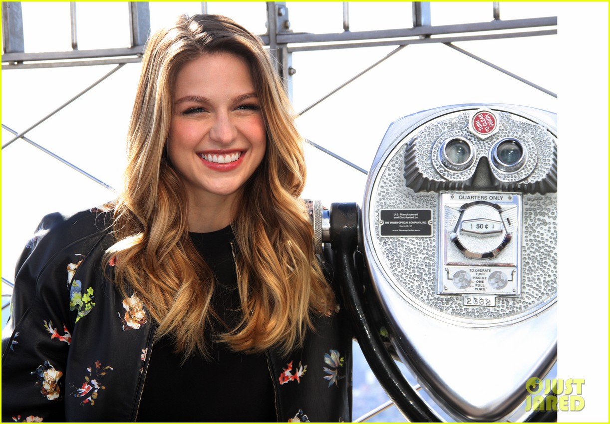 Full Sized Photo of melissa benoist blake jenner supergirl promo nyc 15