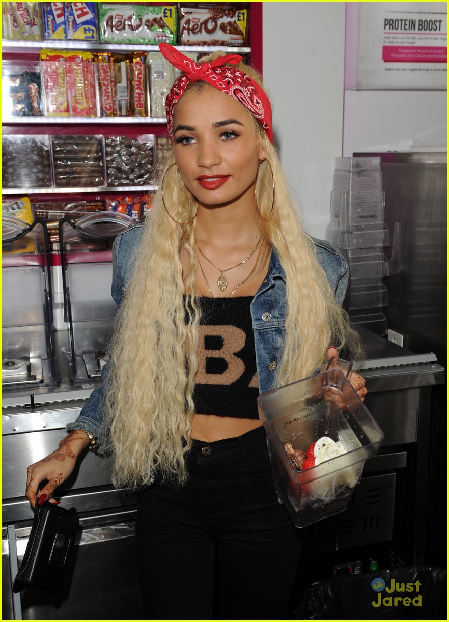 Pia Mia Creates Signature Milkshake At Archie's Milkshake Bar in