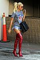 pia mia touch snippet red leather boots 01