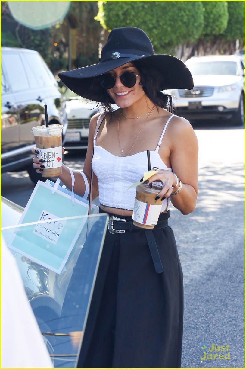 Vanessa Hudgens Stops by Kate Somerville Spa After Knott's Scary Farm