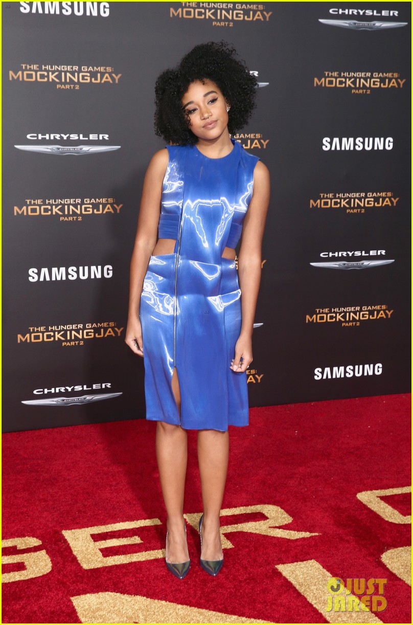 Amandla Stenberg Attends Mockingjay Part 2 Premiere After Debuting Her Own Comic Book Photo