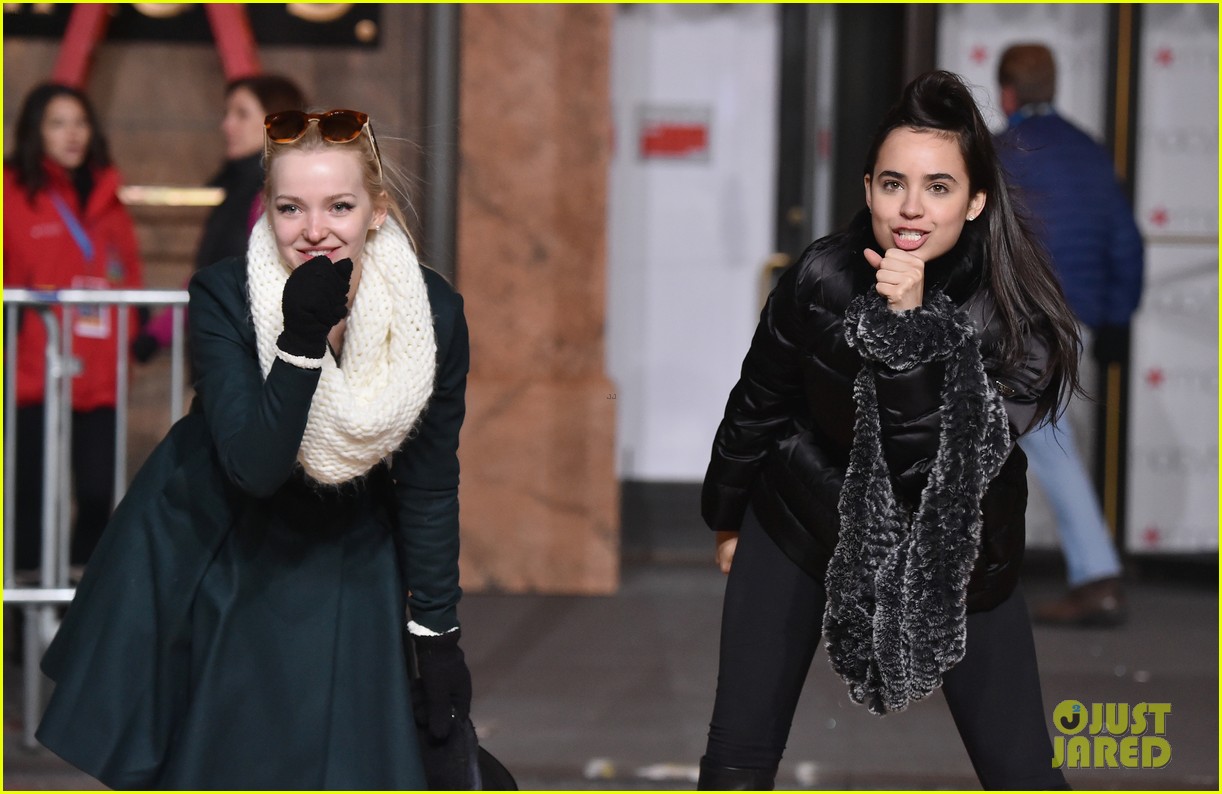 Dove Cameron & Sofia Carson Get Ready for the Macy's Thanksgiving Day