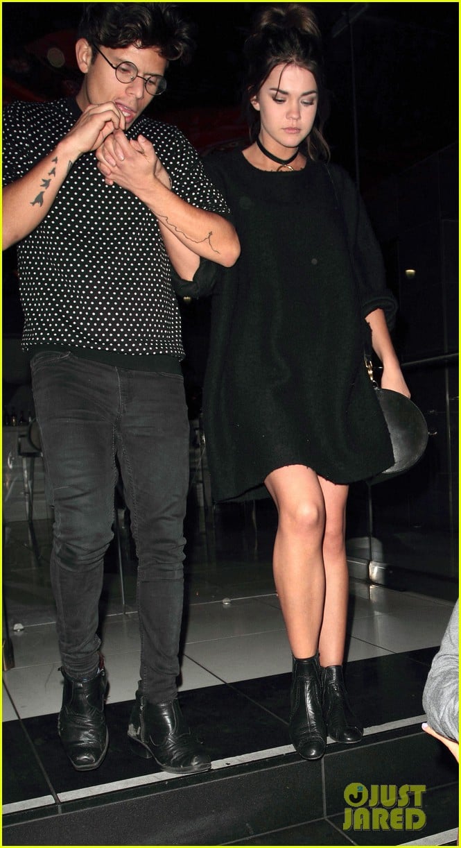 Full Sized Photo of maia mitchell rudy mancuso boyfriend hold hands 05